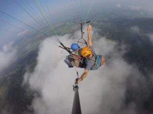 Tandemgleitschirmfliegen Wolken Traum Wetter