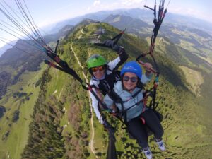 Aussicht Gipfel Hochries Gleitschirmflug