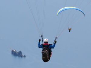 Gleitschirmfliegen Chiemsee Bayern Urlaub