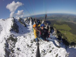 Hochfelln Bergen Chiemsee Tandemflug Paragliding Gleitschirmfliegen